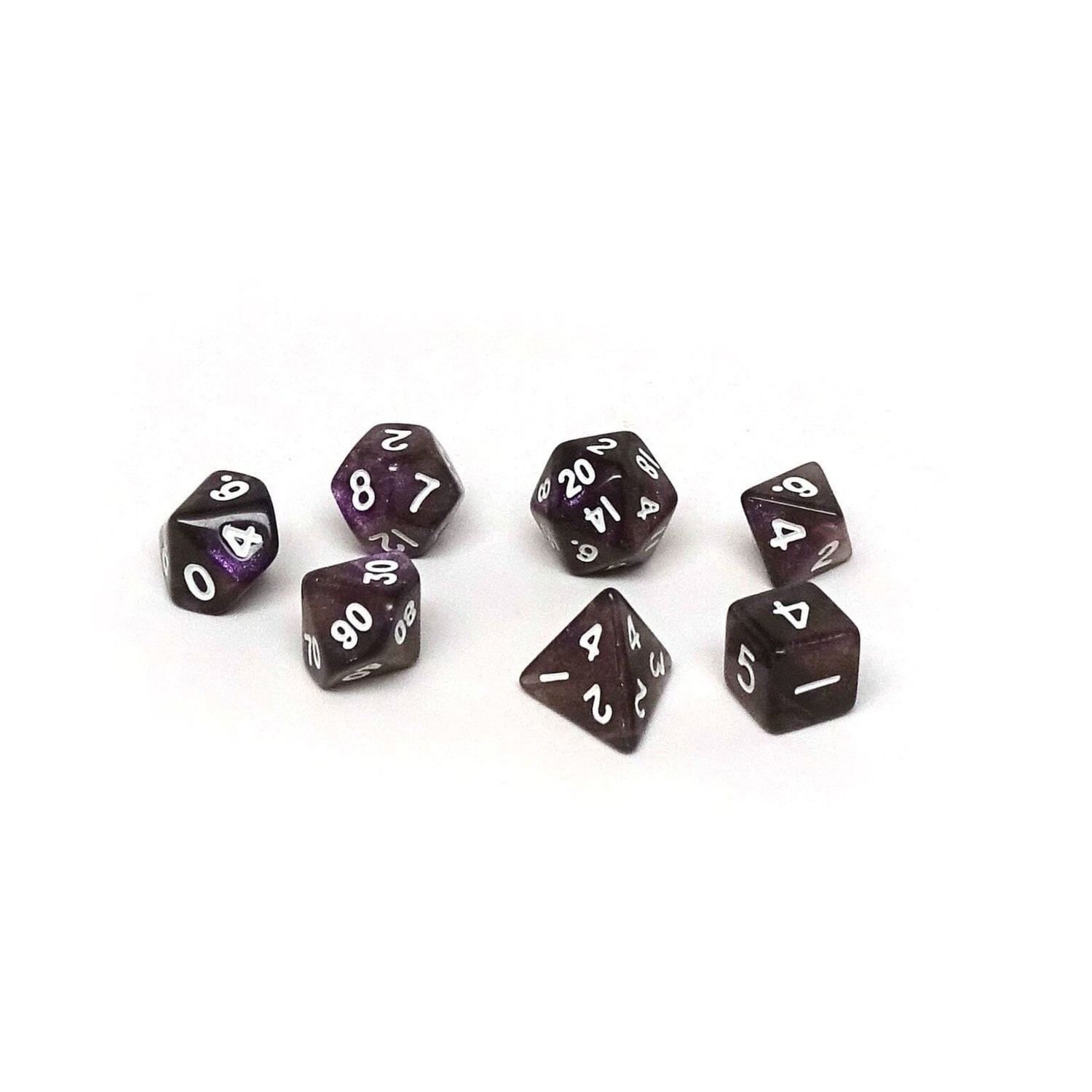 Easy Rolle Dice - Standard Shapes, Micro & Oversi  Poly Set - Wine w/White New