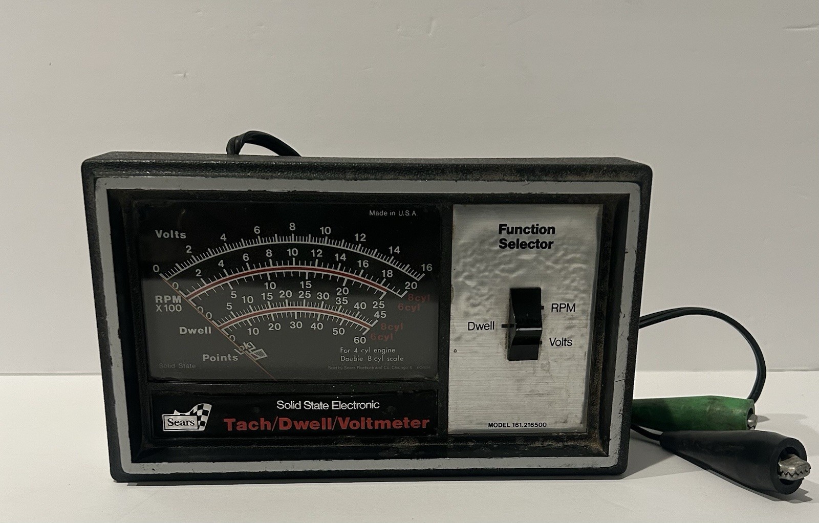 Sears Solid State Electronic Tach Dwell Voltmeter 161.216500 UNTESTED