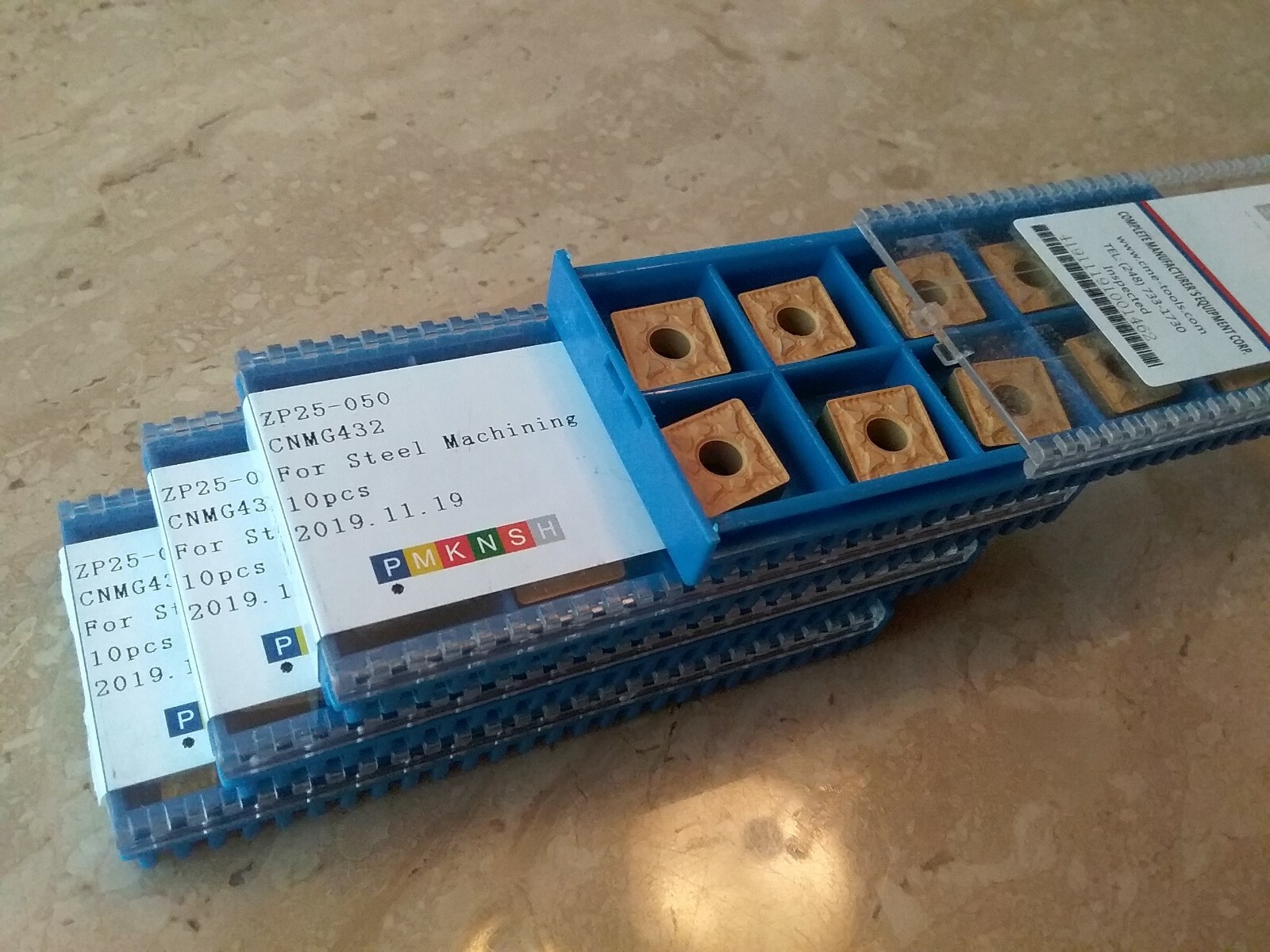 10pcs CNMG432 Carbide Inserts Tin Coated  free shipping-new