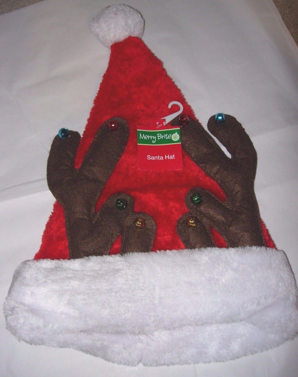 NEW REINDEER HAT SANTAS Helper BELLS Santa Christmas Costume Party