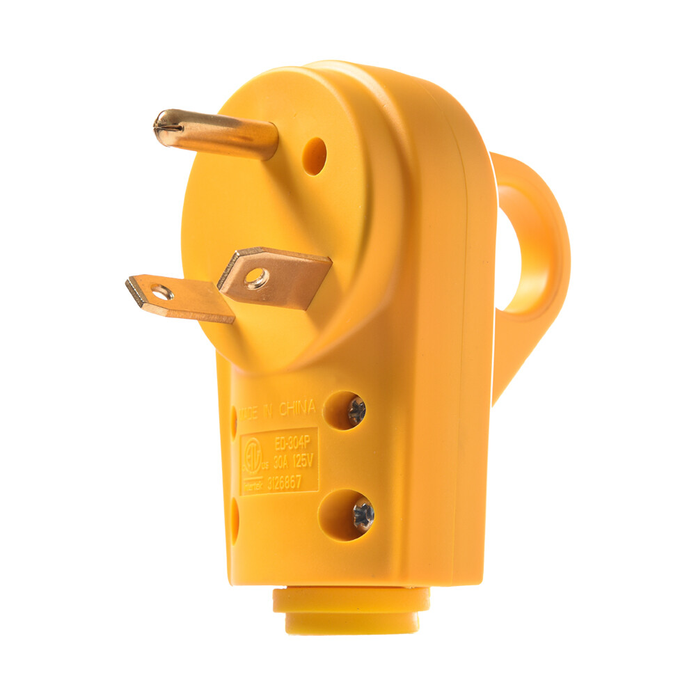 RV 30AMP Receptacle Male Plug Power Cord End Replacement Electrical Plug 125Volt