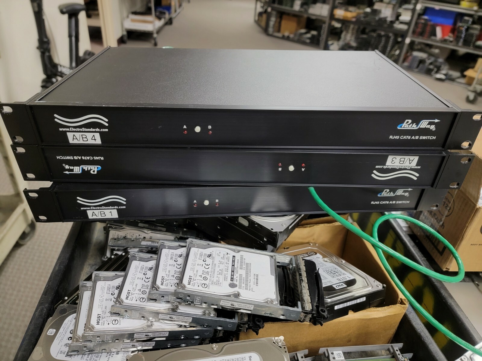 Electro Standards Laboratories 7370 RJ45 CAT6 A/B Remote Control Network Switch