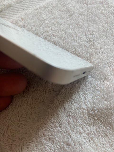 Apple iPhone 13 rear housing back glass chasis white C )