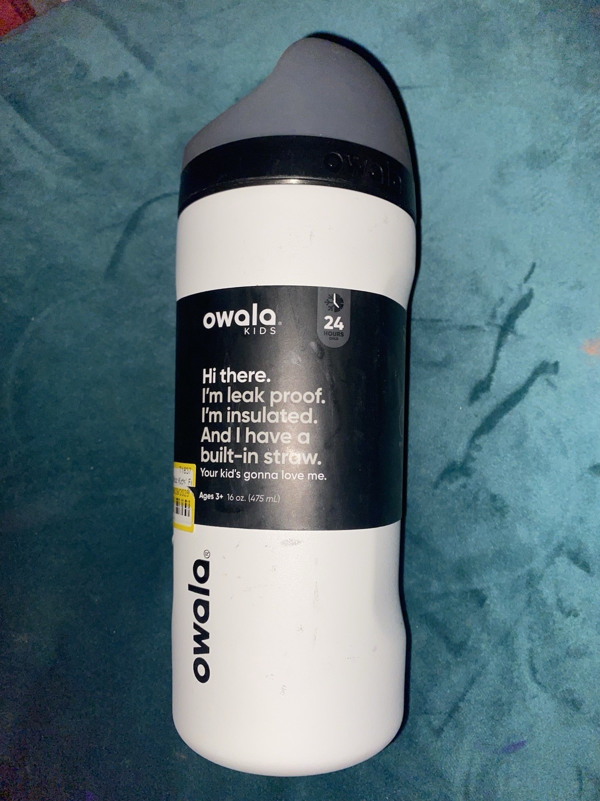 Owala 16oz Kids' FreeSip Stainless Steel Bottle - Sleek - NEW, NO LID!