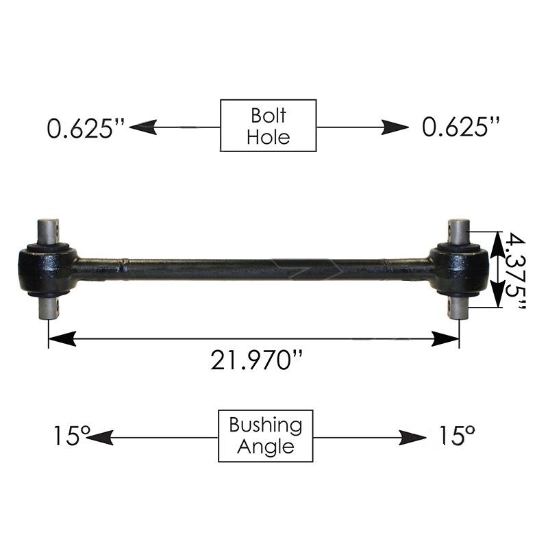 Torque Rod Rigid 22in IHC part # 493921C1, TR2059, R303789, TMR512