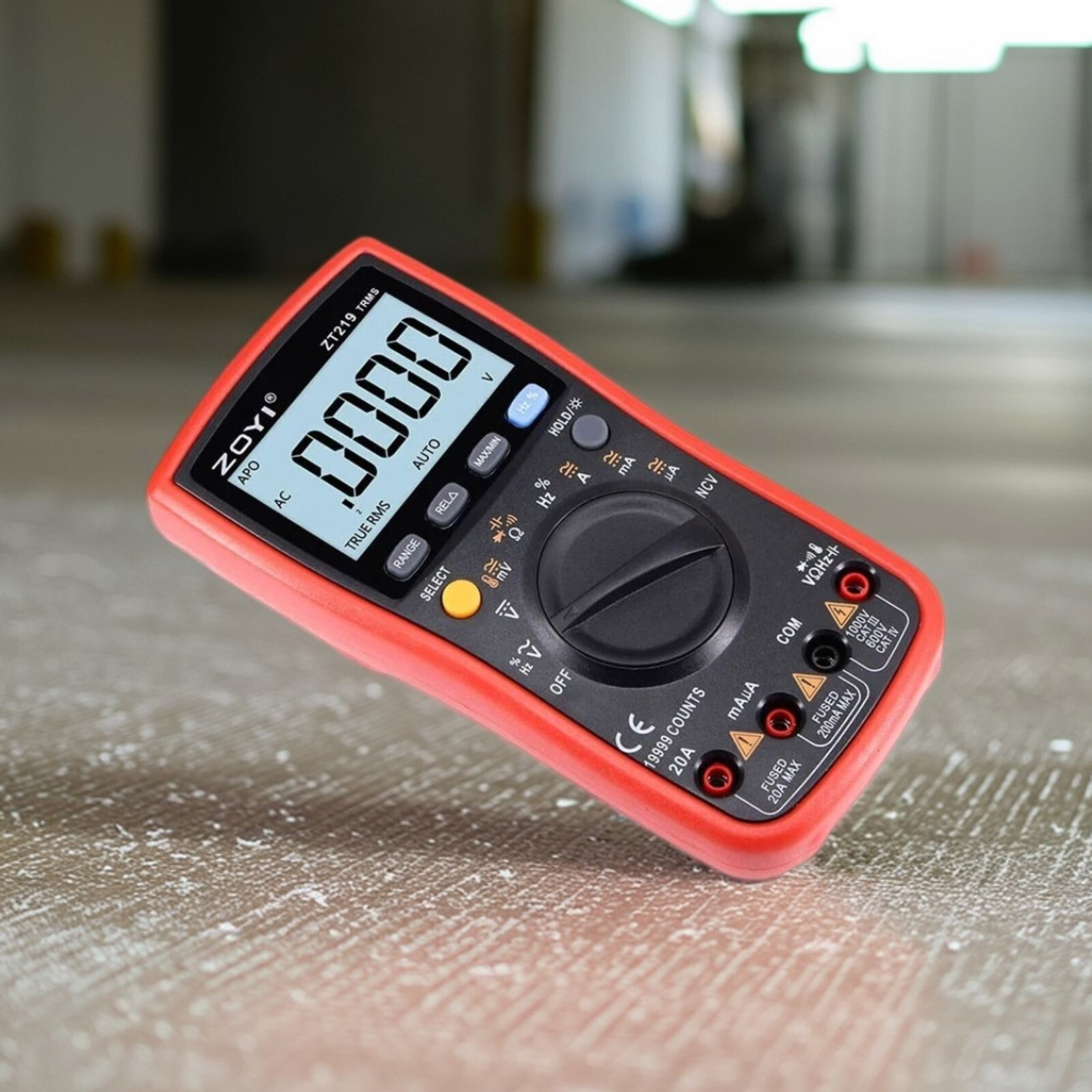 ZOYI ZT-219 Professional Digital Multimeter, 19999 Counts, 20A , Battery Inc