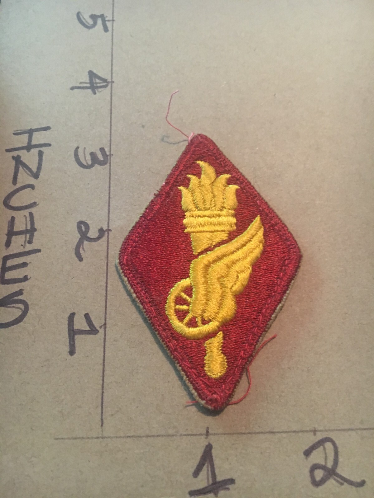 WW2 to Korea era US Army Transportation Center School c/e no glow Patch 5/14/25
