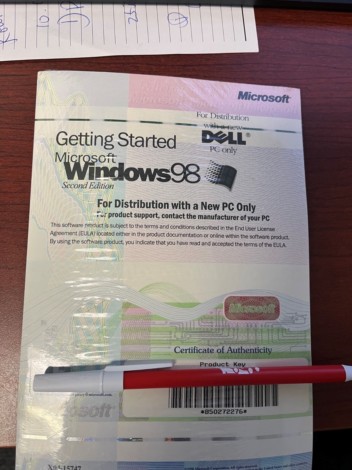 FACTORY SEALED 💥  MICROSOFT WINDOWS 98 SE SECOND EDITION FULL OS DELL