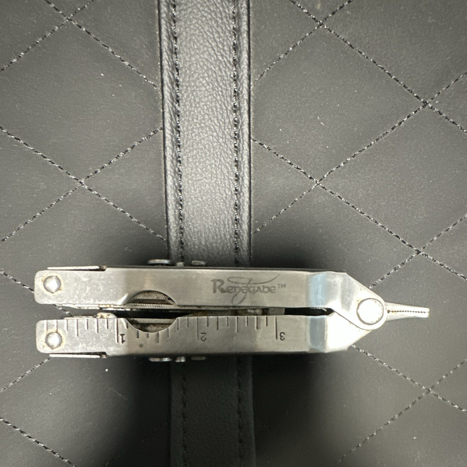 Renegade Stainless Steel Folding Multi-Tool Pliers Knife File Ruler 4pc 6in