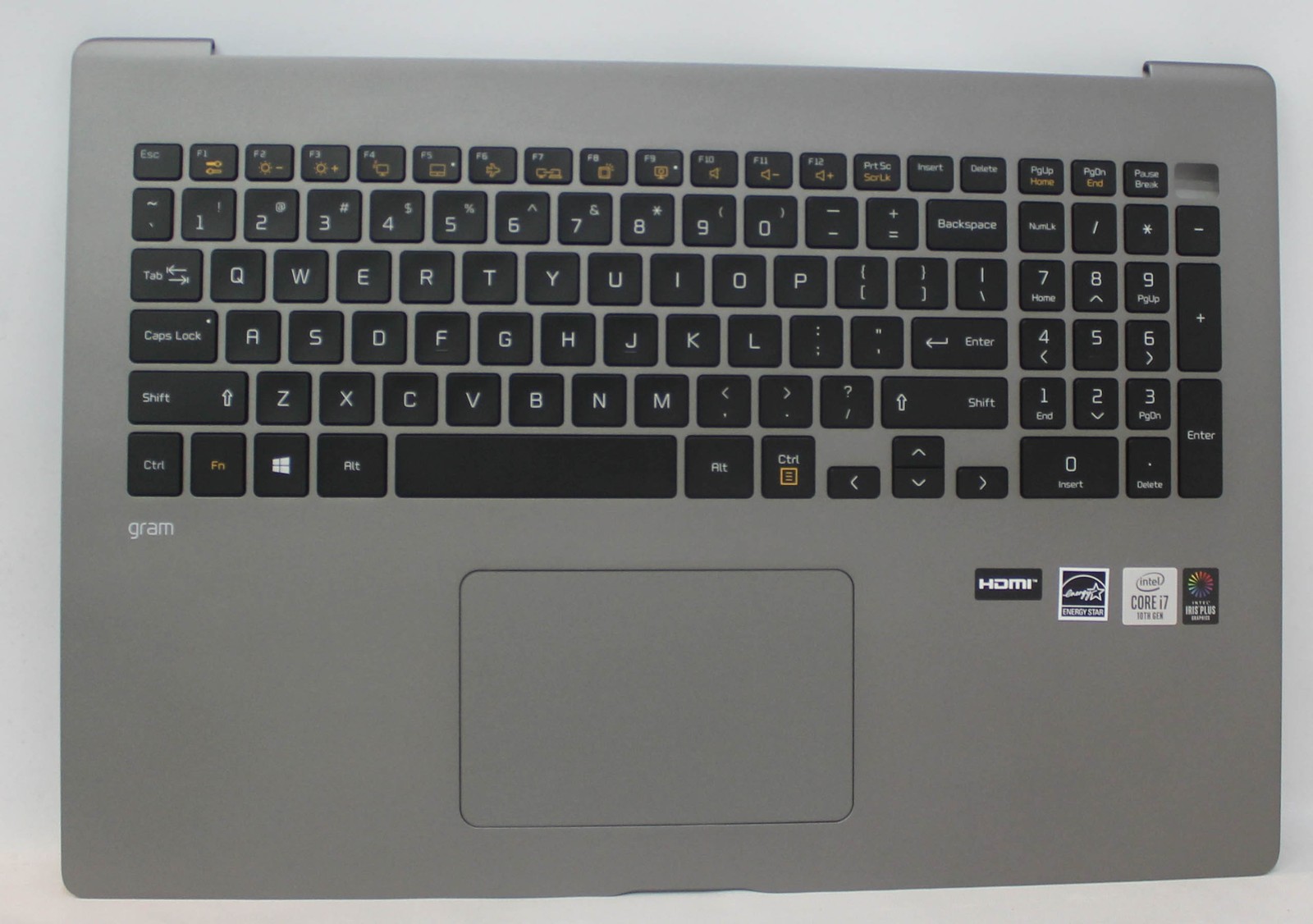 LGGRAM-17Z90N-PALMREST LG GRAM PALMREST TOP COVER WITH KEYBOARD US GRADE A