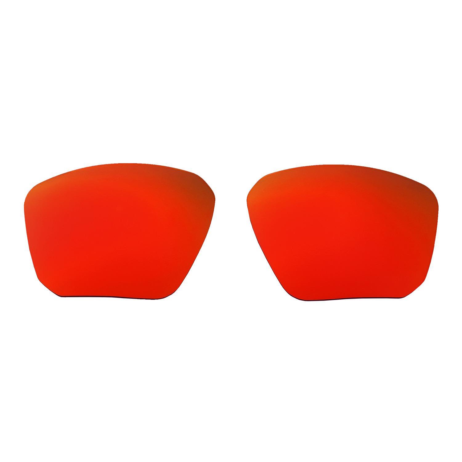 Walleva Fire Red Polarized Replacement Lenses For Oakley Targetline Sunglasses