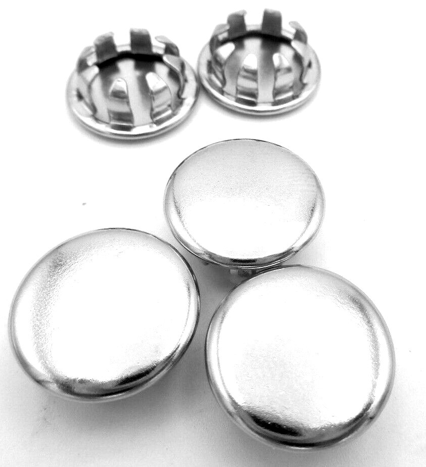 1/2" Hole Fit Cap - Polished Nickel Plated Steel Plug For 1/2" Holes All Weather