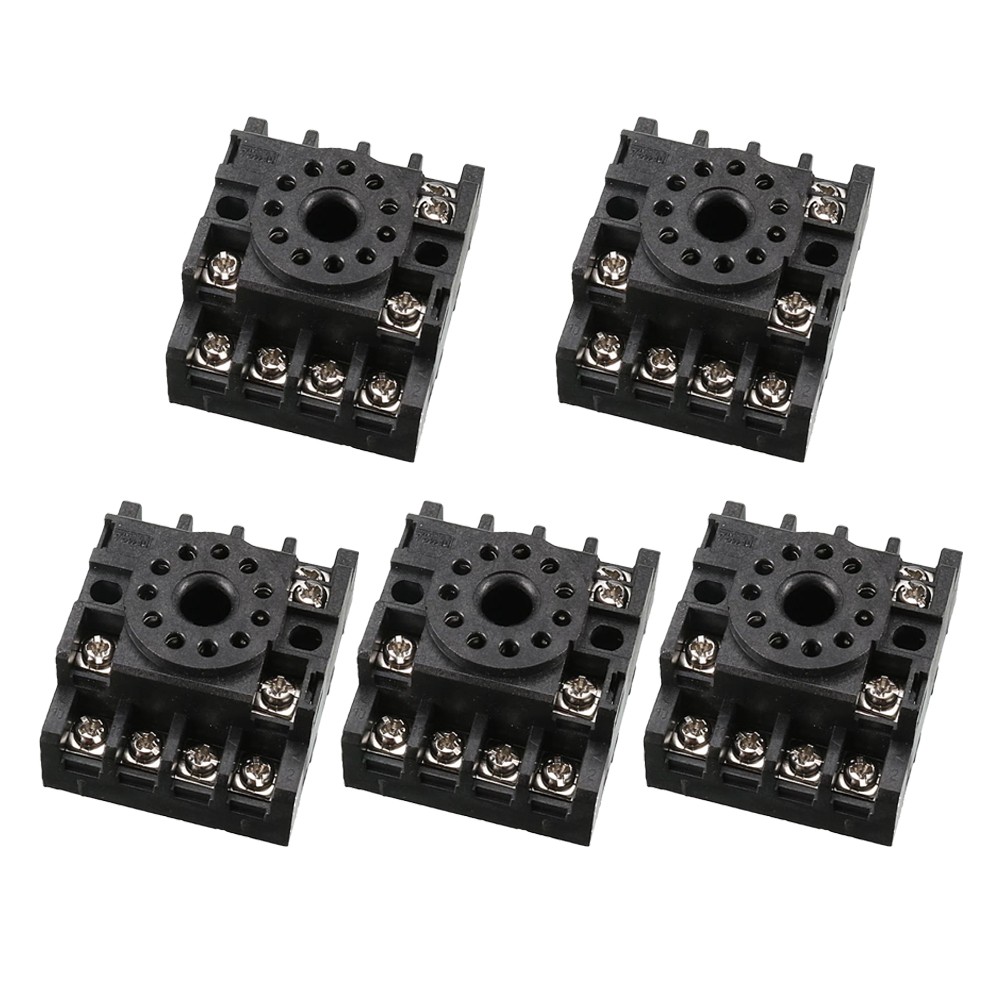5pcs 11 Pin Screw Terminals PF113A Relay Base Socket for Time Delay