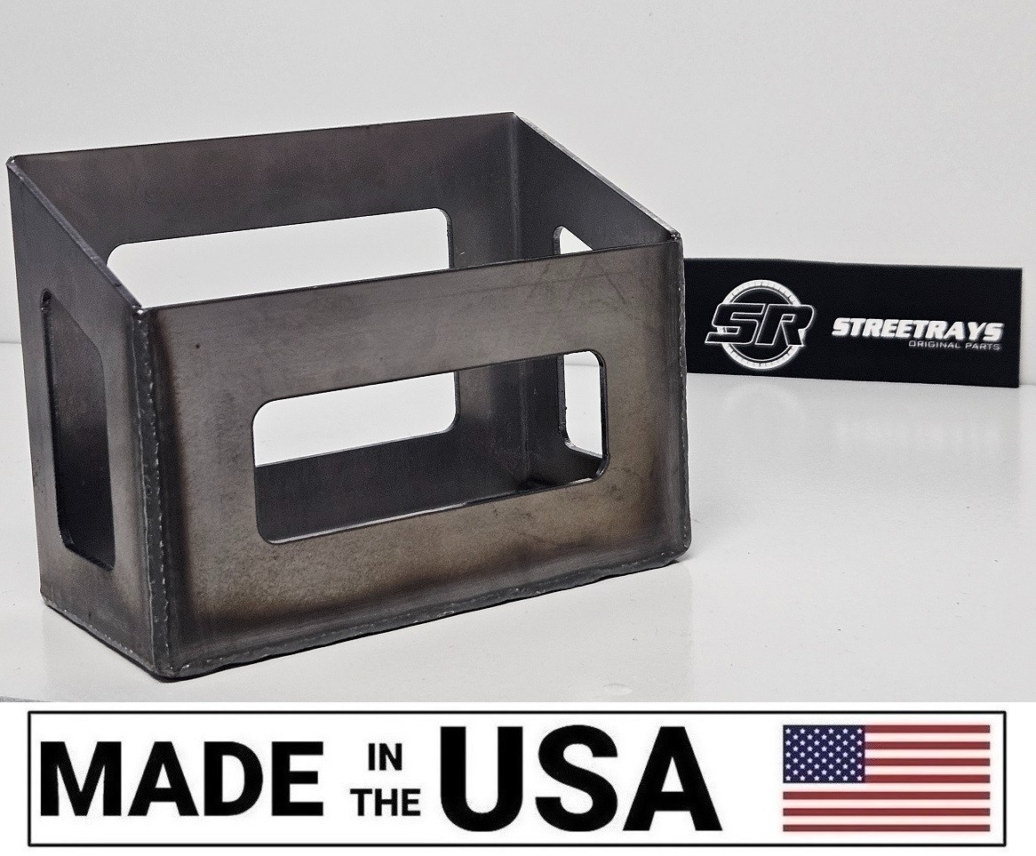 [SR] Chopper Battery Box Tray FOR Motorcycle Custom Bobber Cafe Racer Harley HD