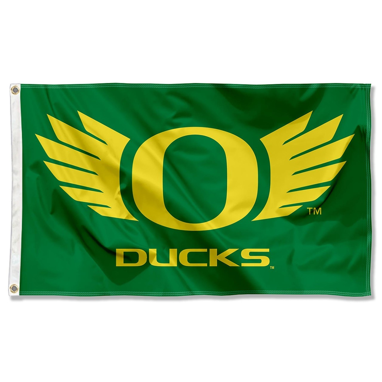 Oregon Ducks Wings Green Background Team Logo Flag 3x5 FT Banner