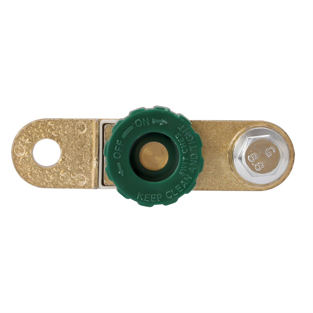 2x Battery Terminal Quick Disconnect Switch Side Post Battery Shut/Cut Off Brass
