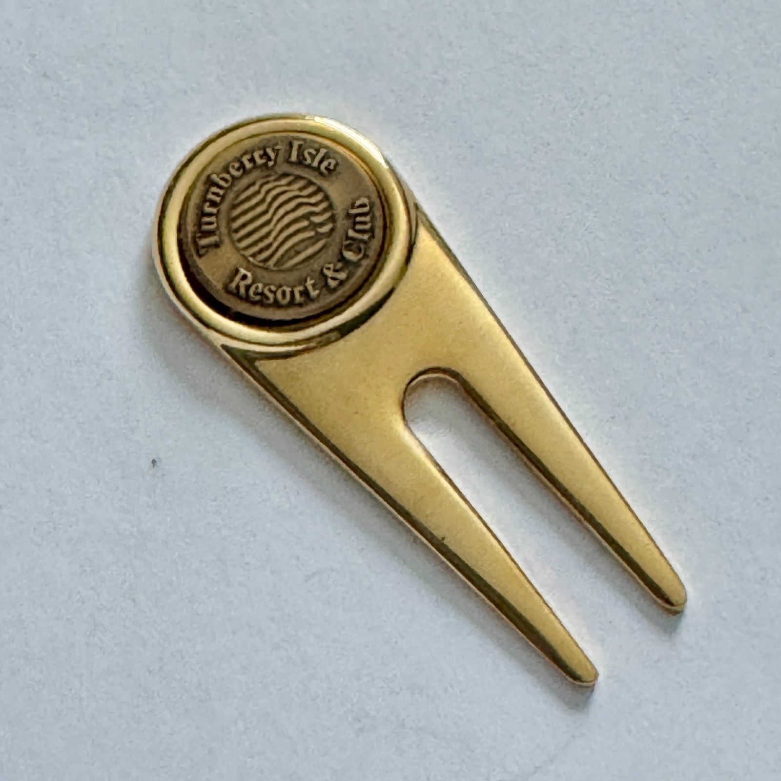 Vintage Turnberry Isle Yacht Country Club Miami Divot Tool Ball Marker Brass