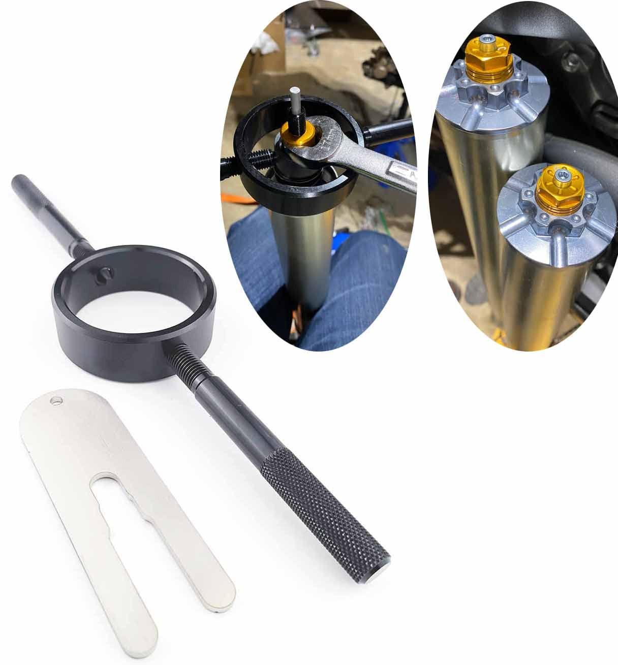 Fork Spring Compressor Tool Kit Universal Aluminum for Upside Down Streetbike