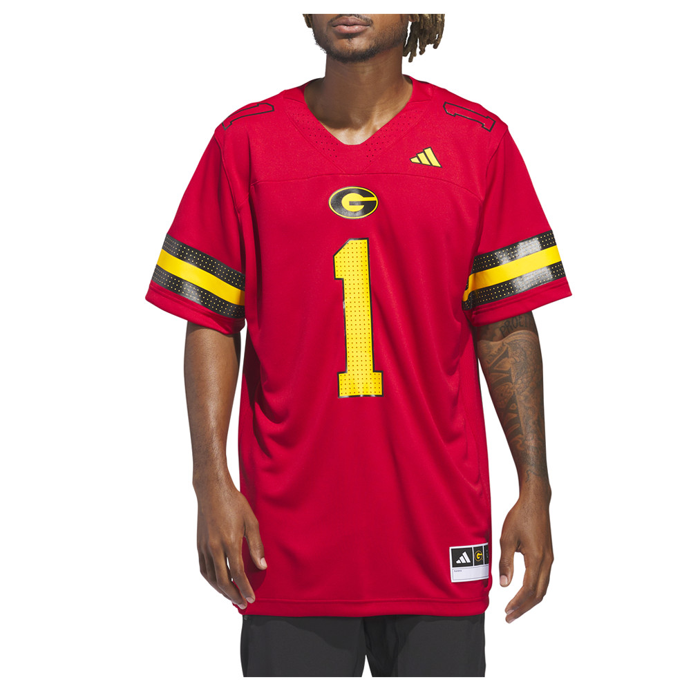 adidas Georgia Bulldogs V Neck Replica Jersey Mens Red  JJ0406-A