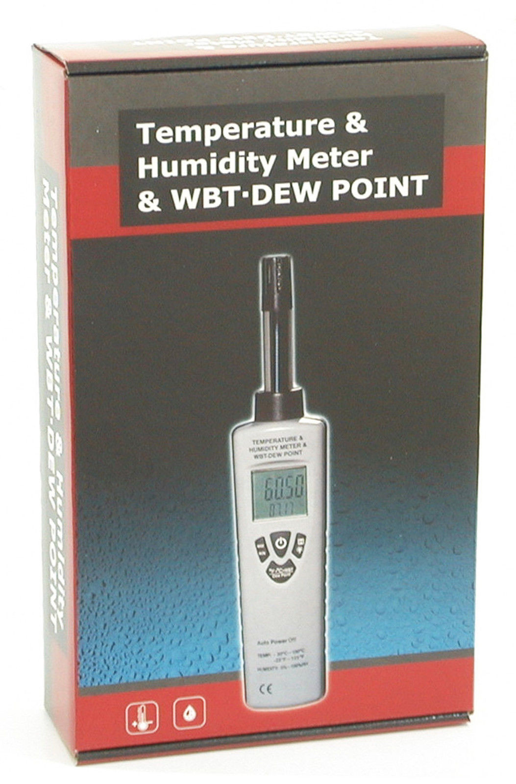 CEM DT-321S Digital Humidity Temperature Dewpoint Wet Bulb Meter Moisture Tester
