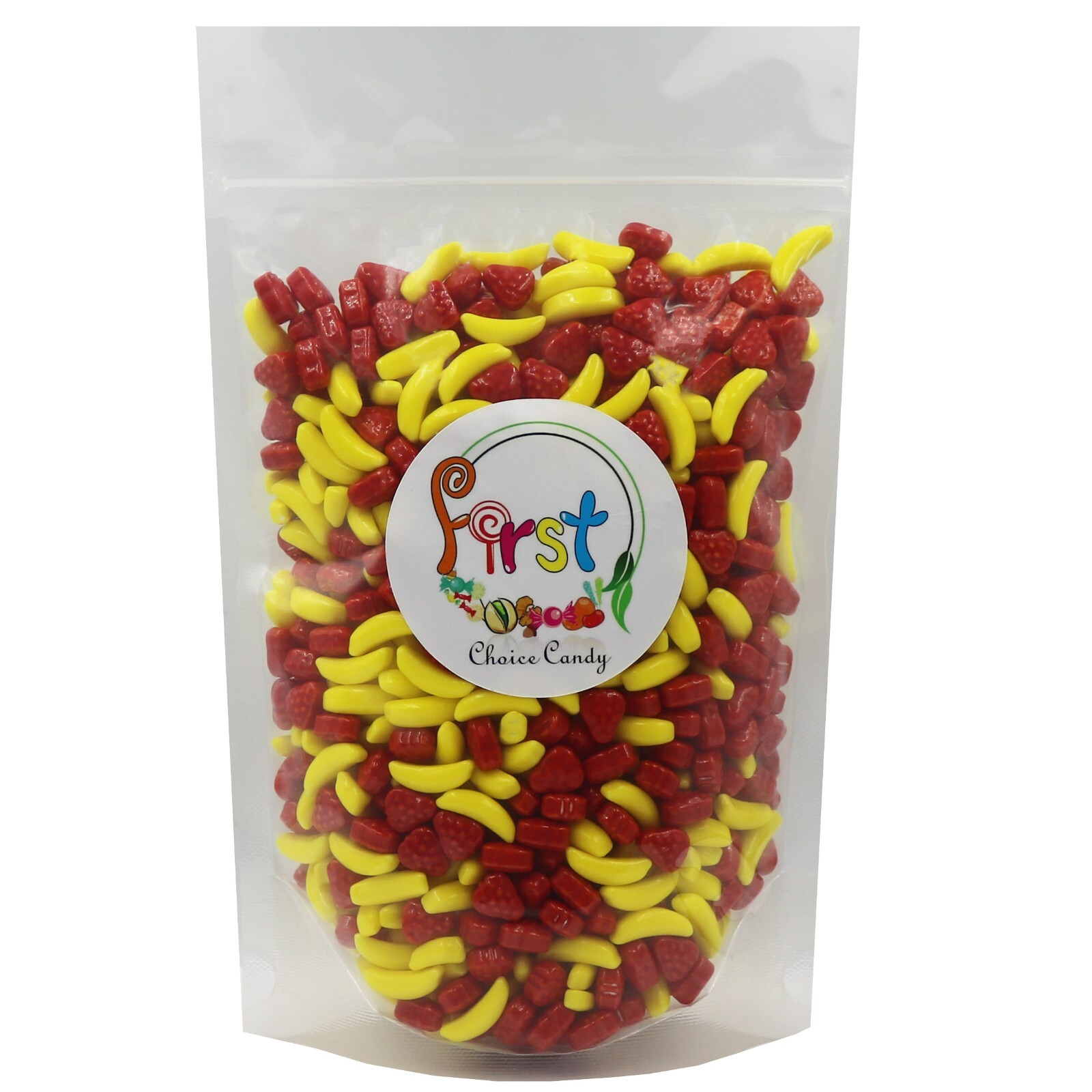 STRAWBERRY & BANANA ASSORTED MINI HARD CANDIES