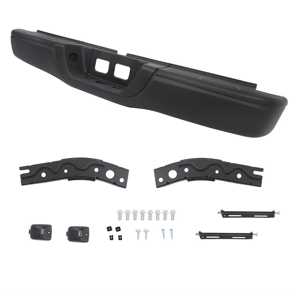 Black Rear Step Bumper Complete Assembly Fit For Toyota Tundra 2000-2006