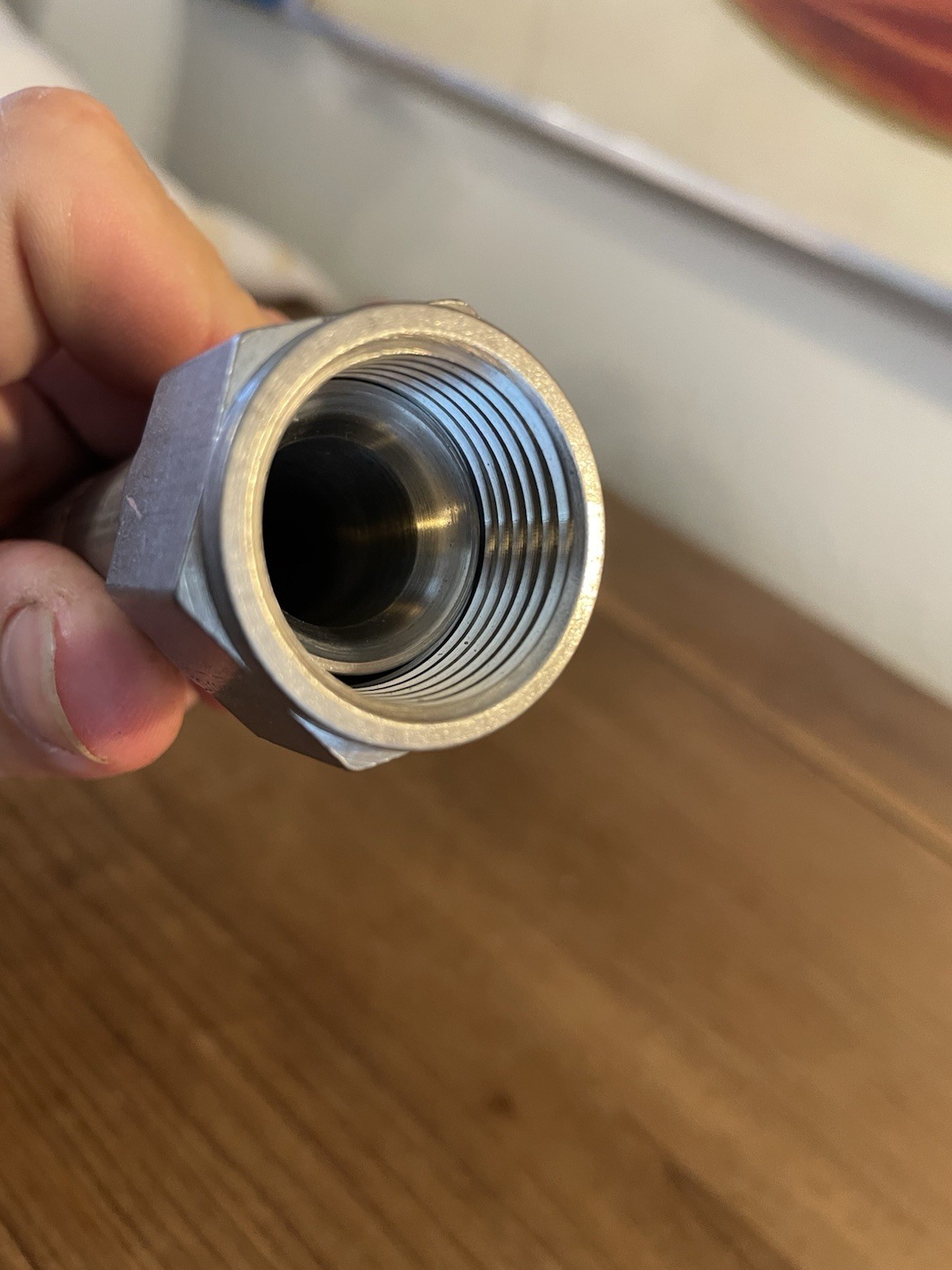 One 2ft/24 Inch Braided Stainless Steel Conduit 5/8 Inch Interior Diameter