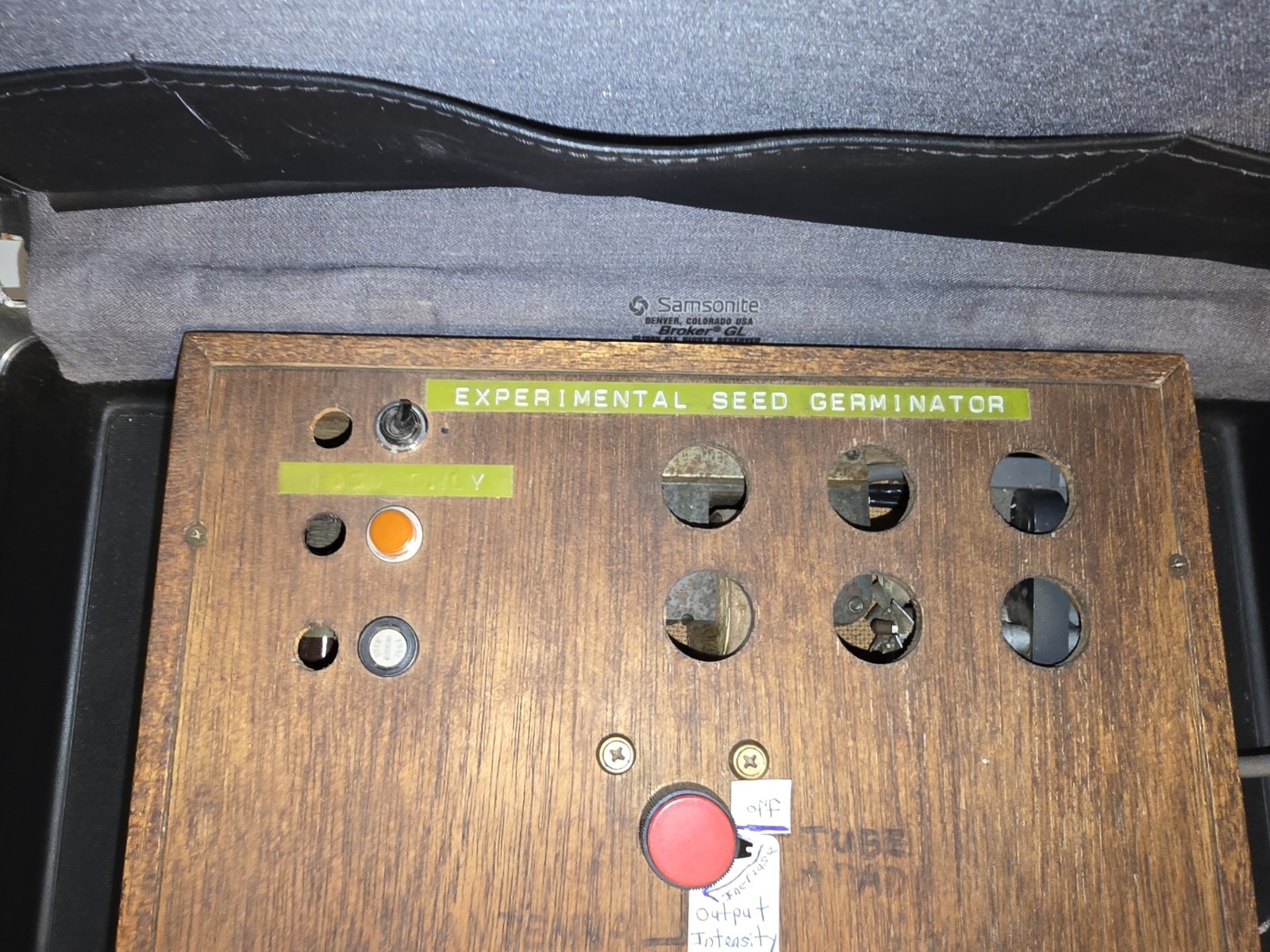 Vintage custom-built Electronic Experimental Seed Germinator With Case