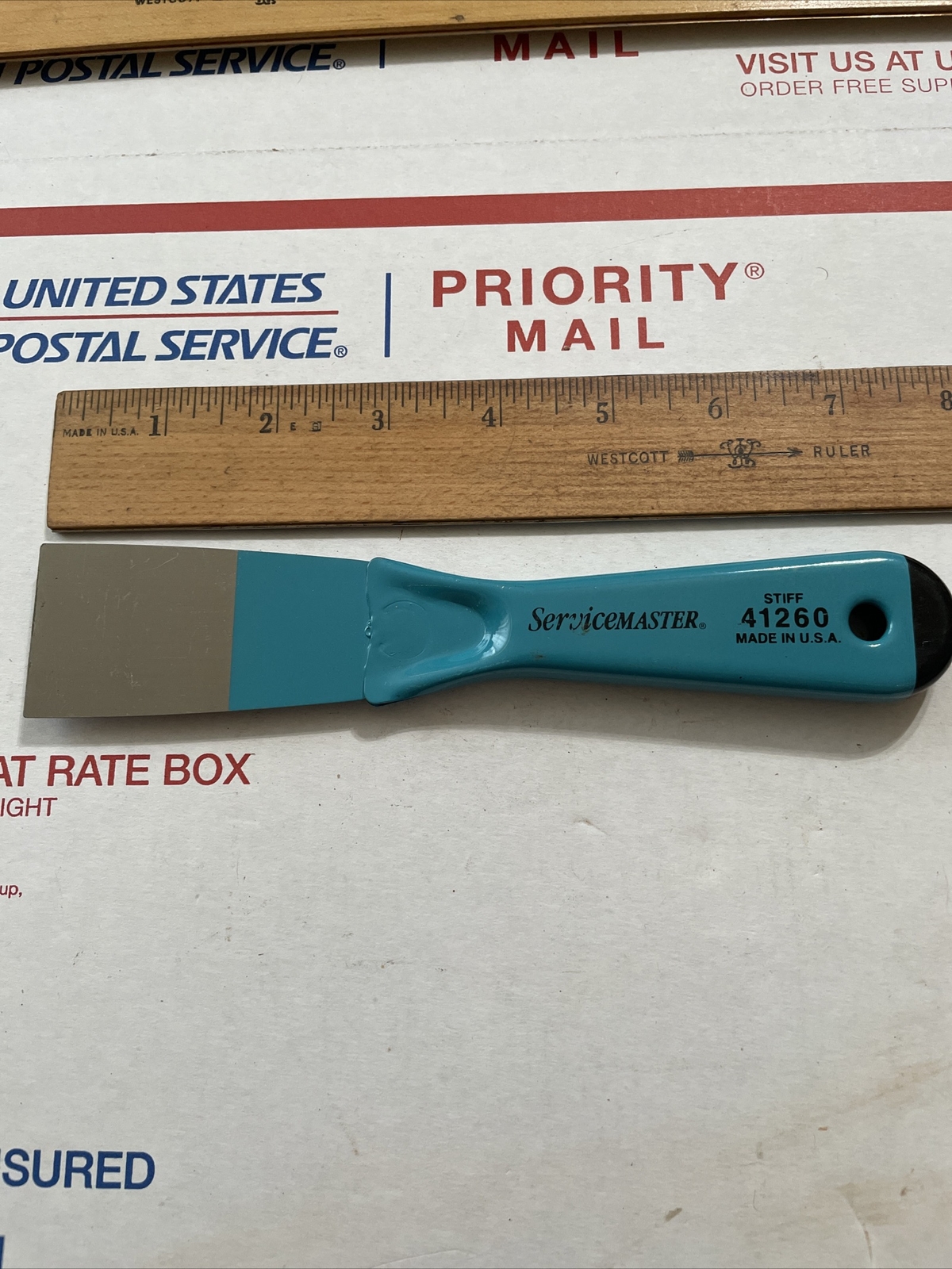 Service Master Advertising 1-1/2" Stiff Putty Knife 41260 Master Painter New !