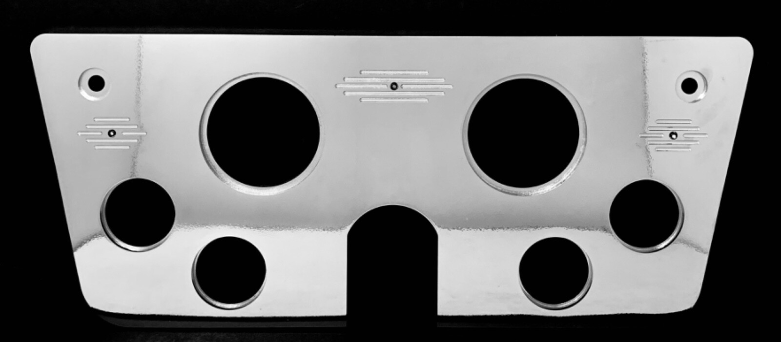 1967 1968 1969 1970 1971 1972 CHEVY TRUCK 6 GAUGE DASH INSERT 3 3/8 POWDER COAT