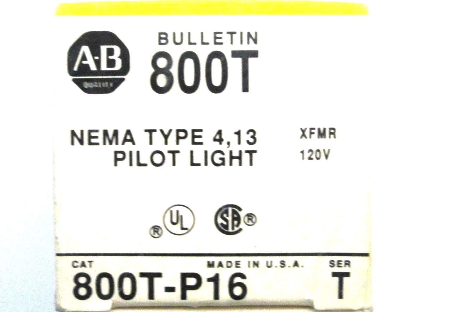 NEW ALLEN BRADLEY 800T-P16 PILOT LIGHT 800TP16