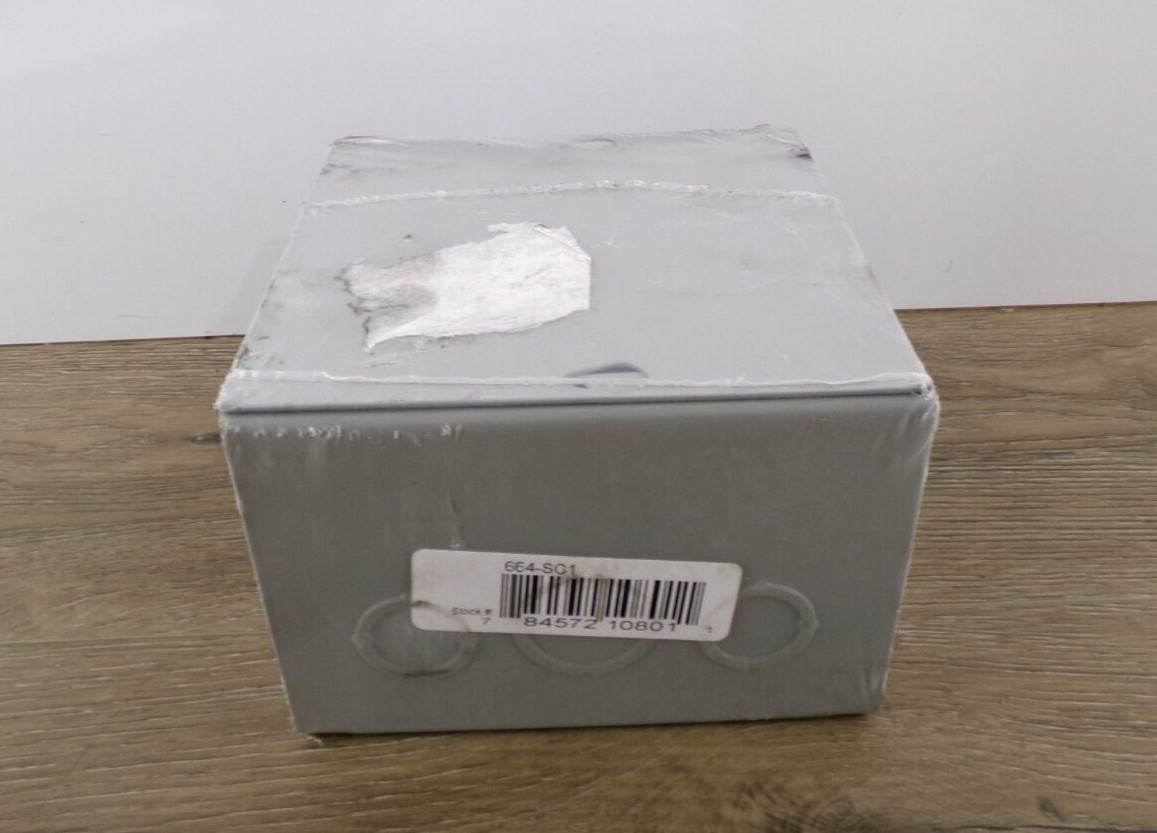 New HOFFMAN ASE6X6X4NK Enclosure,Metallc,6In.H x 6In.W x 4In.D S1