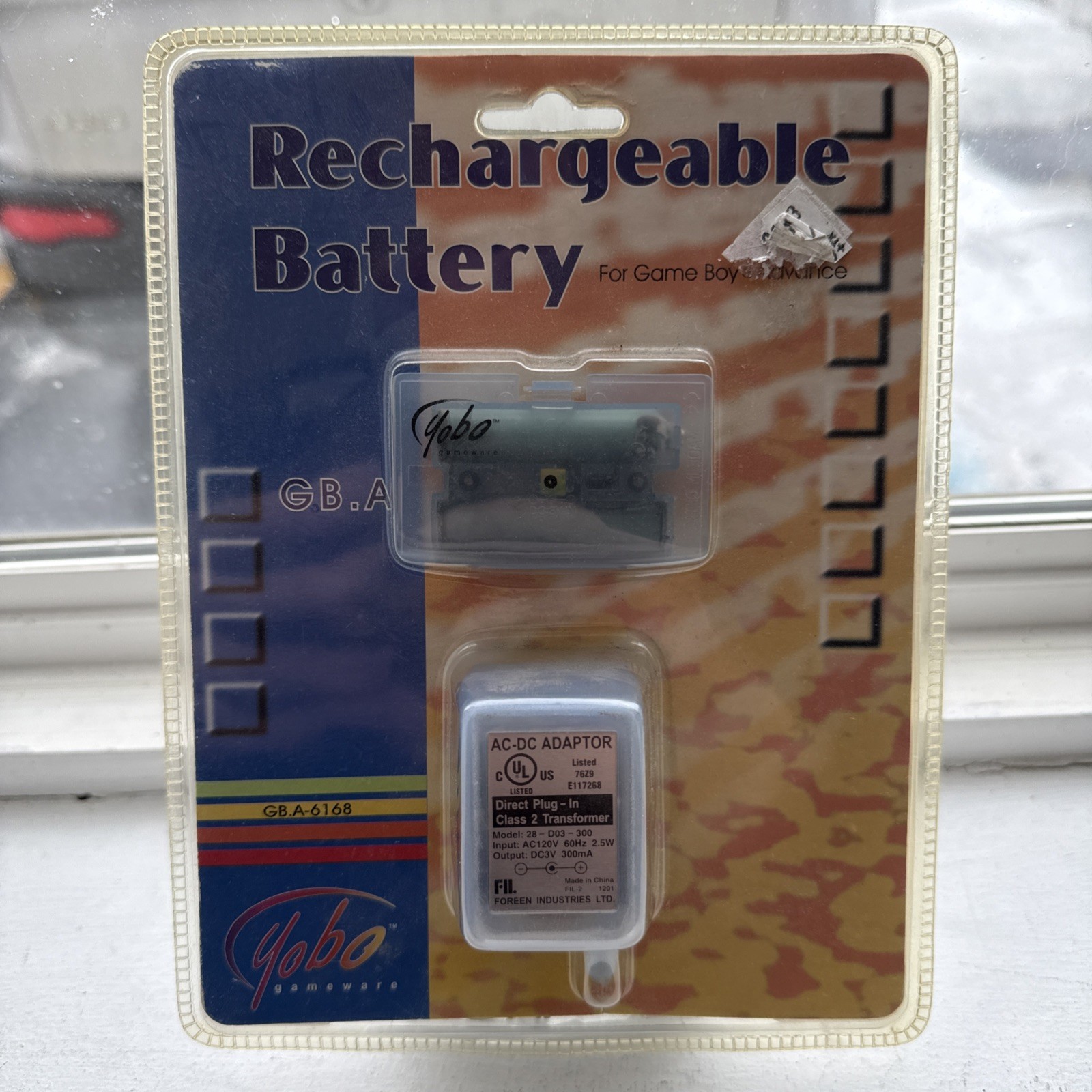 Yobo Gameware Game Boy Advance GBA Rechargable Battery & AC COLLECTIBLE ONLY