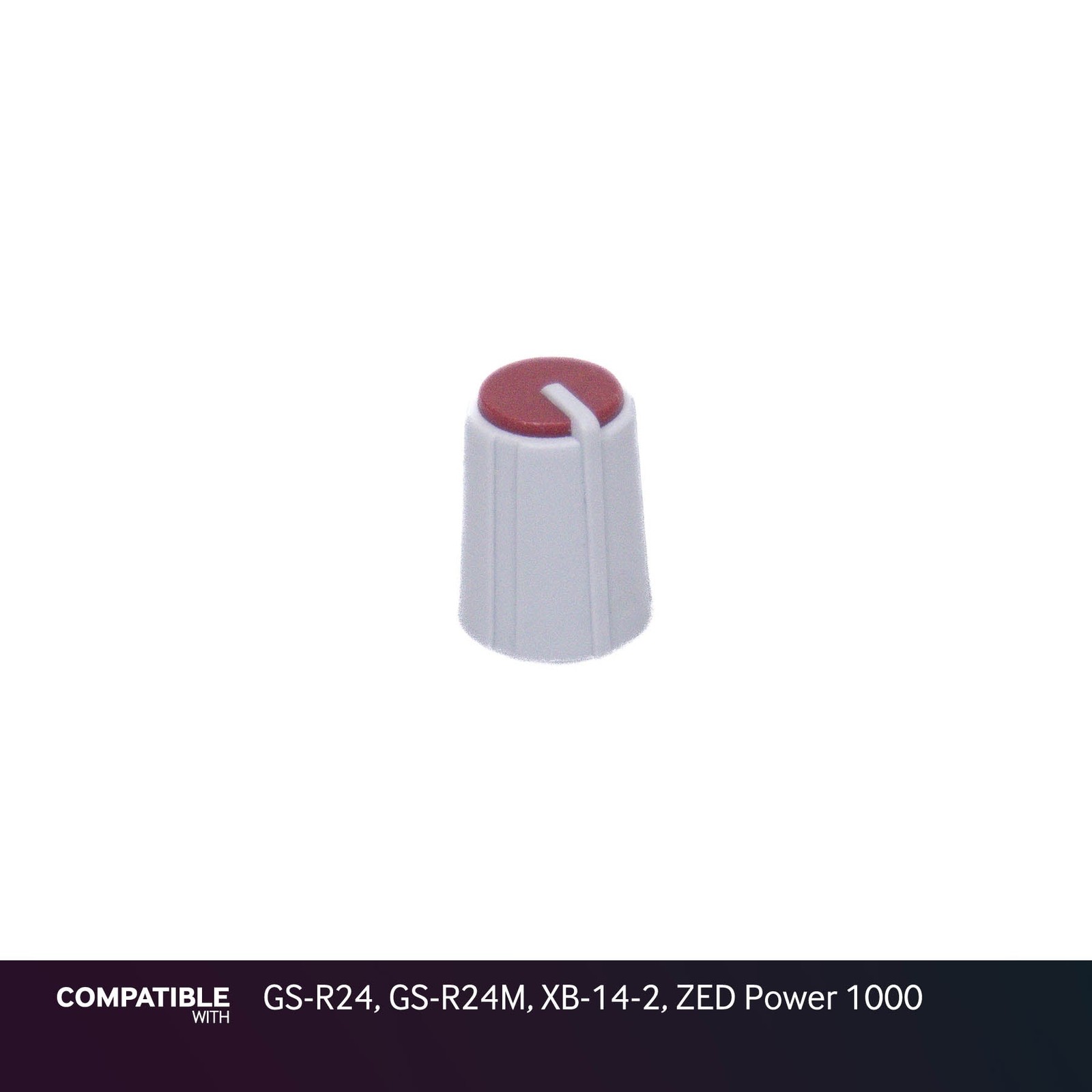 Allen & Heath Gray/Burgandy Knob for GS-R24, GS-R24M, XB-14-2, ZED Power 1000