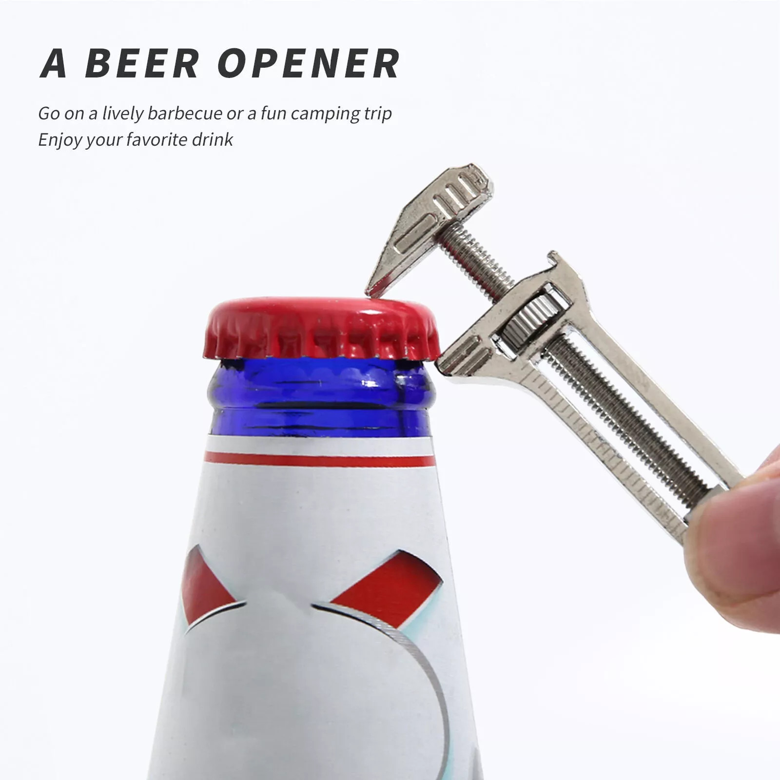2Pcs Compact Titanium Multitool Alloy Everyday Multi Functional Wrench Spanner