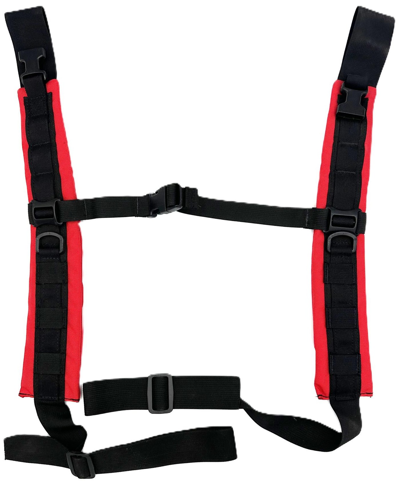 Tactical Low Profile MOLLE Shoulder Harness Padded Adjustable Straps Gear Red