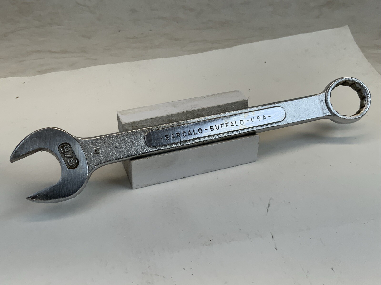 Barcalo Buffalo 5/8" Combination Wrench with Script Barcaloy USA Made