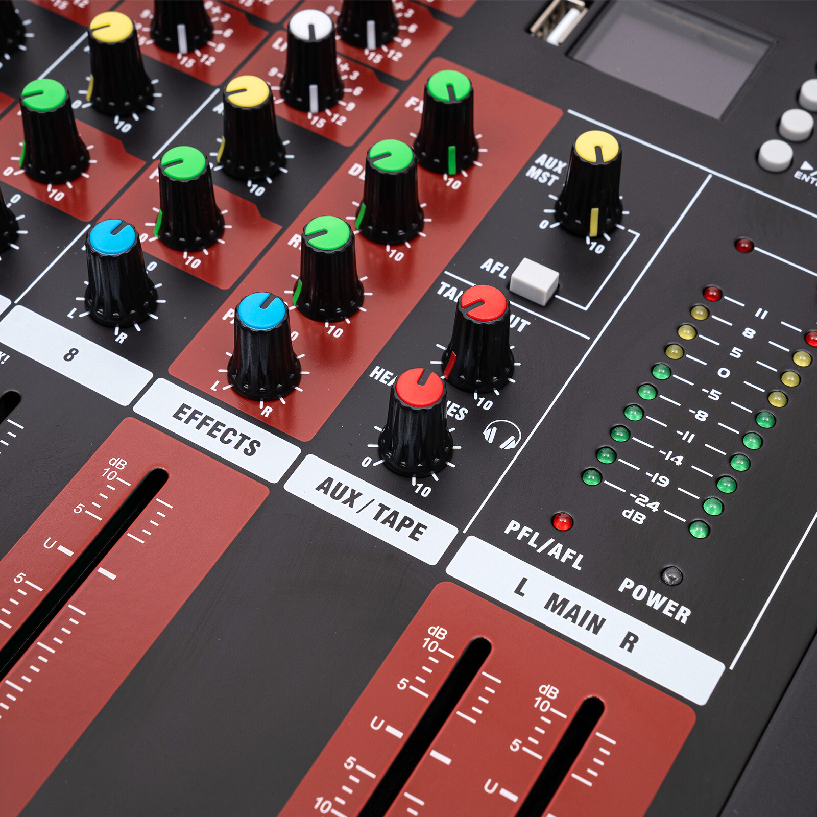 8 Channel USB Bluetooth Live Studio Audio Mixer Power Mixing Console Board w/USB
