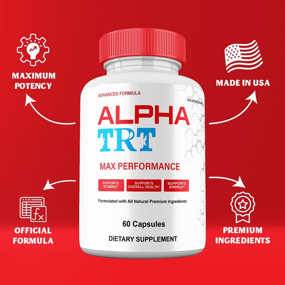 Alpha TRT Capsules for Men, Maximum Strength Formula, AlphaTRT (2 Pack)
