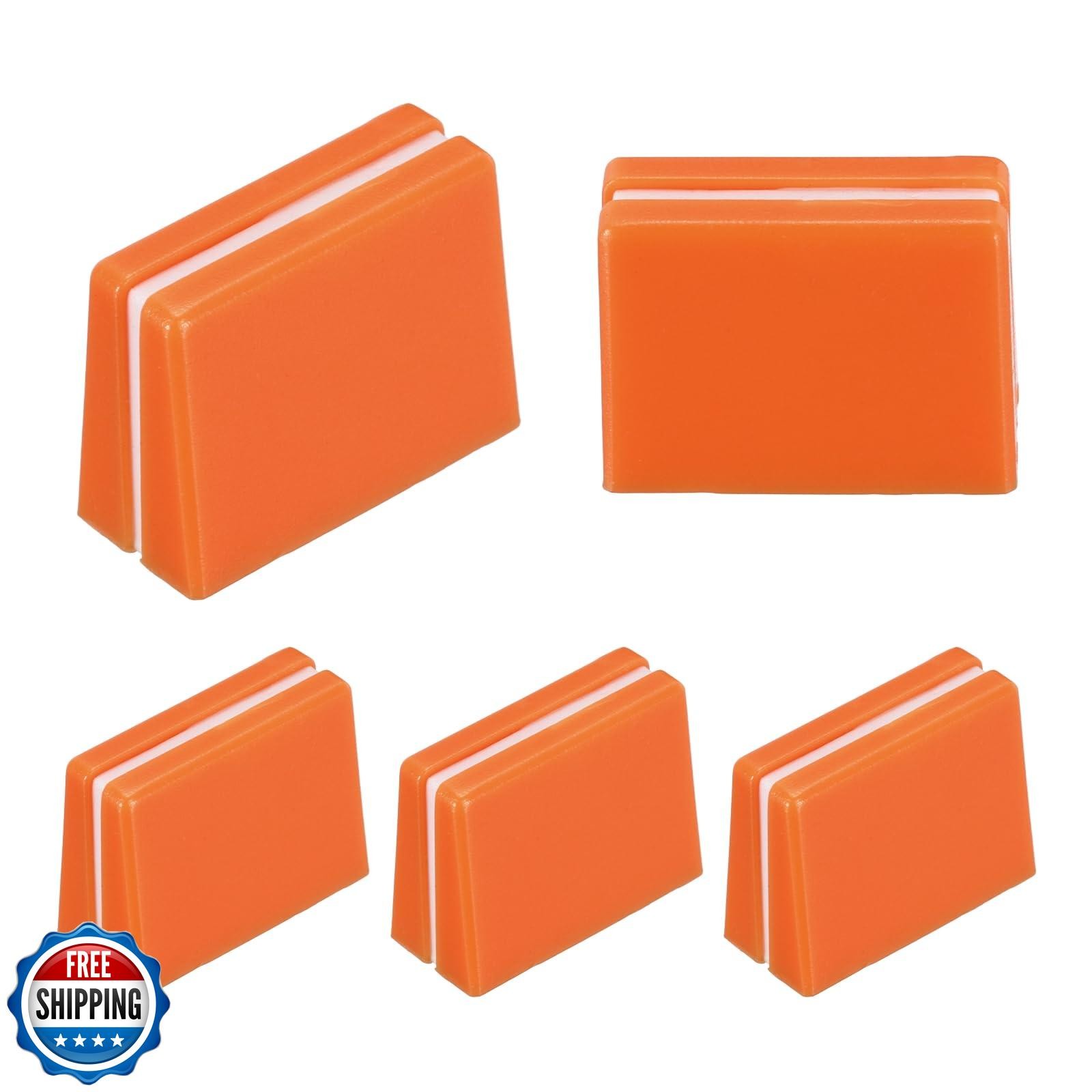 MECCANIXITY Universal Fader Knobs, Orange Mixer Fader Caps Slider