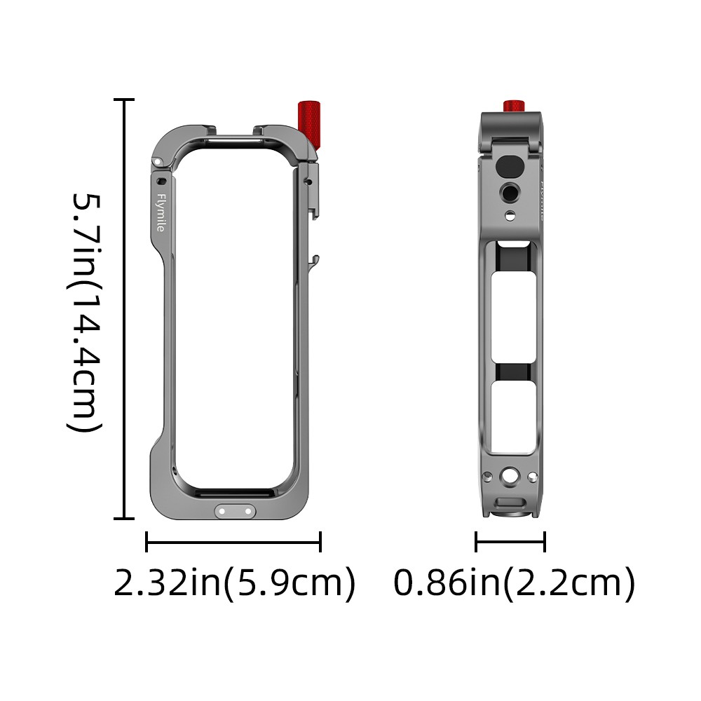 Metal Rabbit Cage Frame For Insta360 X5 Camera Protective Expansion Case SUK