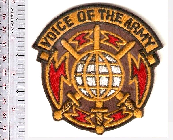 US Army Signal Corps Unit Crest 'Voice of the Army' Military NO TARIFF