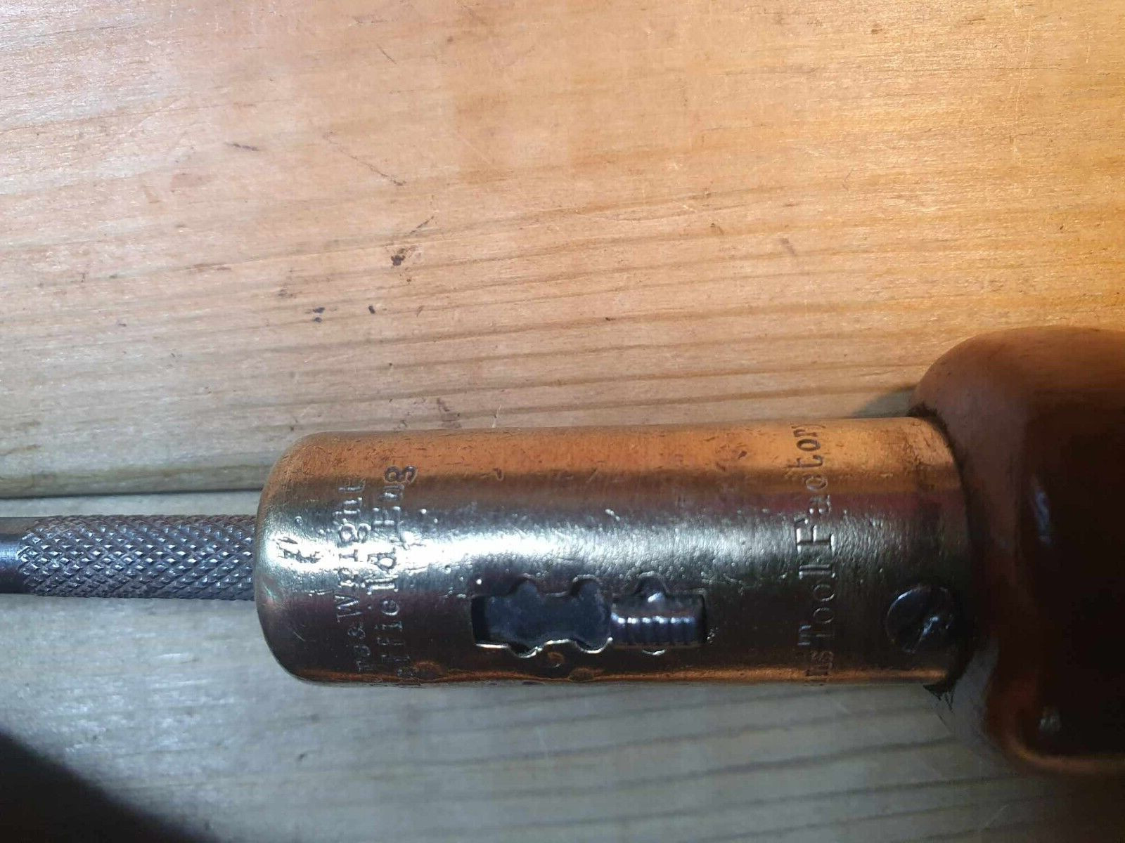 Vintage Moore & Wright Ratchet Screwdriver Old Woodworking Tools Carpentry Brass