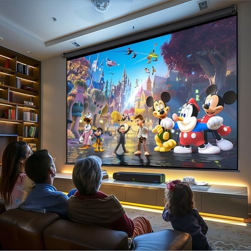 110" Motorized Projector Screen, Electric 16:9 Projector Screen 110 Inch(16:9)