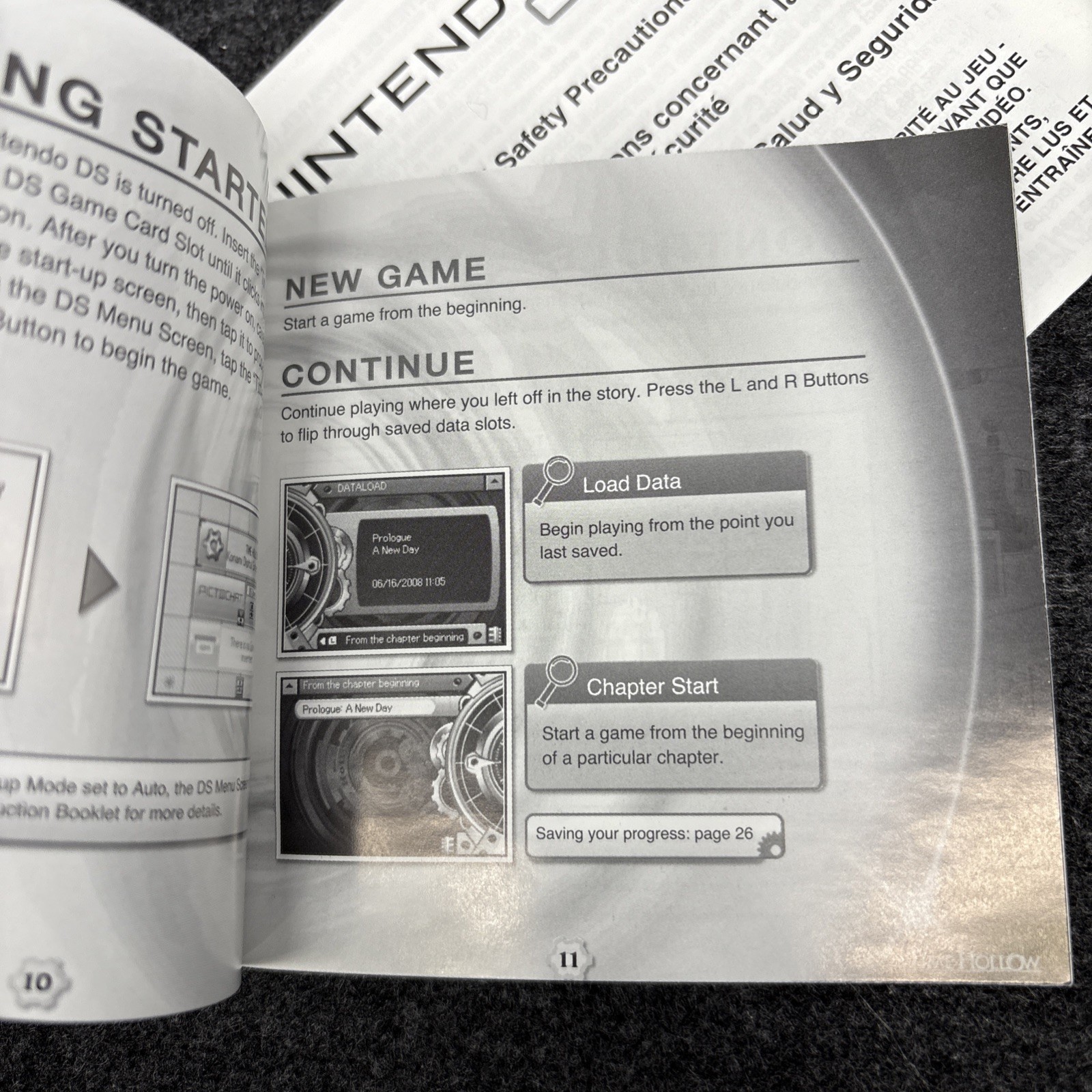 Time Hollow (DS) - Authentic Case And Manual Only W/ Inserts Good Condition