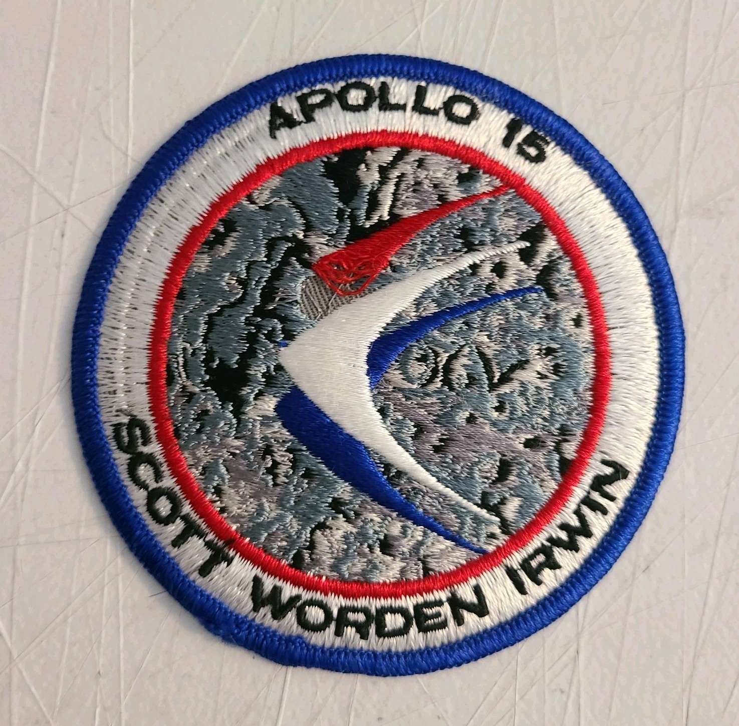 Apollo 15 Mission Patch Scott Worden Irwin Vintage Original