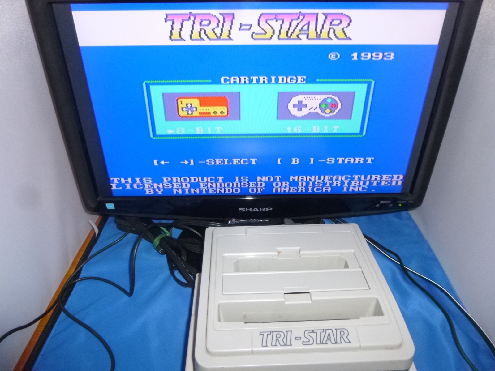 Tri-Star Vintage Super Nintendo Famicom SNES To NES Converter Tested US Seller