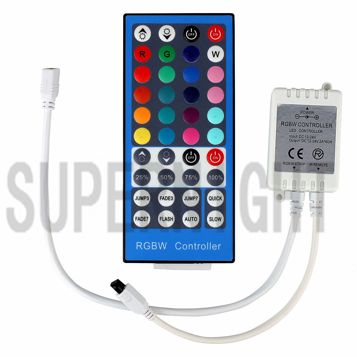 40 Keys RGBW LED Remote Controller for  DC12-24V 5050 SMD LED Strip Lighting