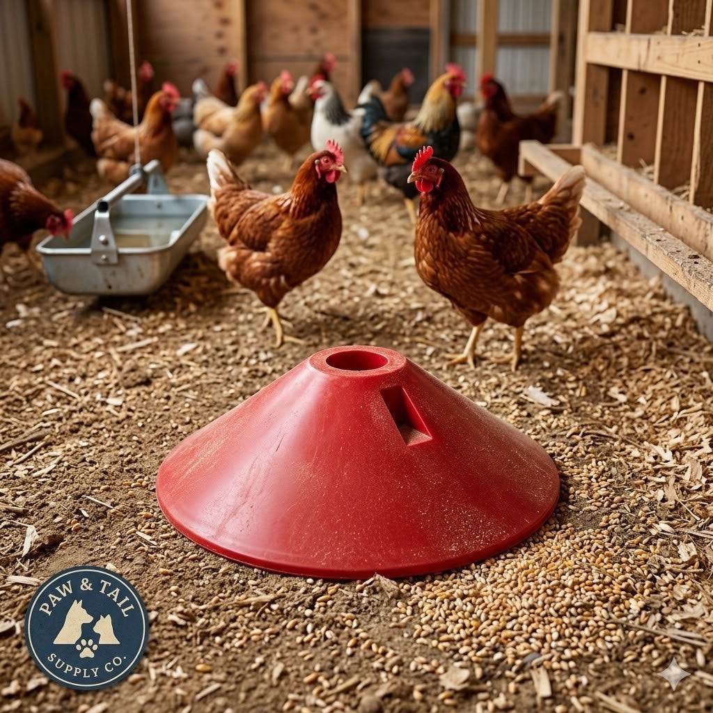 Little Giant Poultry Fount Bowl Guard Anti-Roost Device Fits Auto Poultry Fount