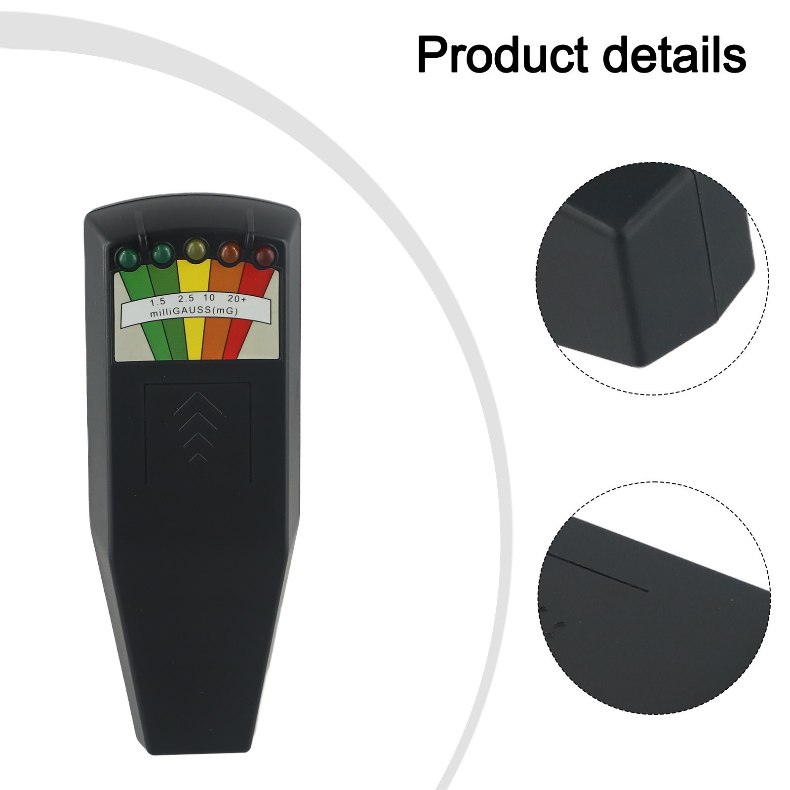 Efficient and Portable EMF Meter for Electric Device Measurement Black